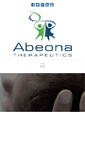 Mobile Screenshot of abeonatherapeutics.com